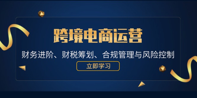 （12592期）跨境电商运营：财务进阶、财税筹划、合规管理与风险控制-虫2小屋
