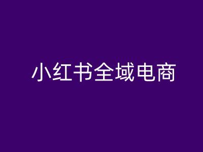 小红书全域电商，小红书电商教程-虫2小屋