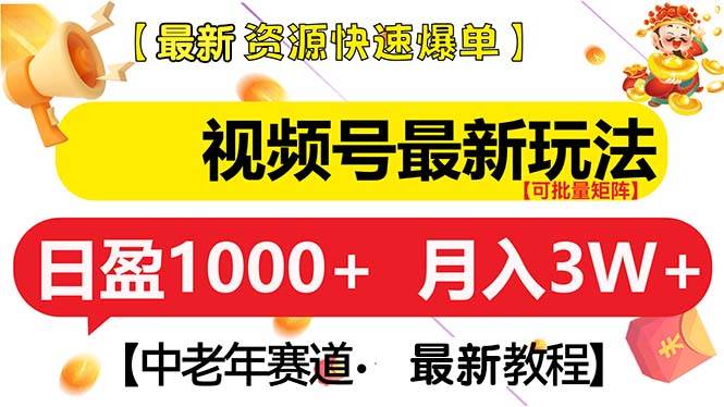 （13530期）视频号最新玩法 中老年赛道 月入3W+-虫2小屋