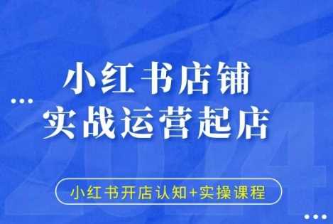 小红书店铺实战运营起店，小红书开店认知+实操课程-虫2小屋