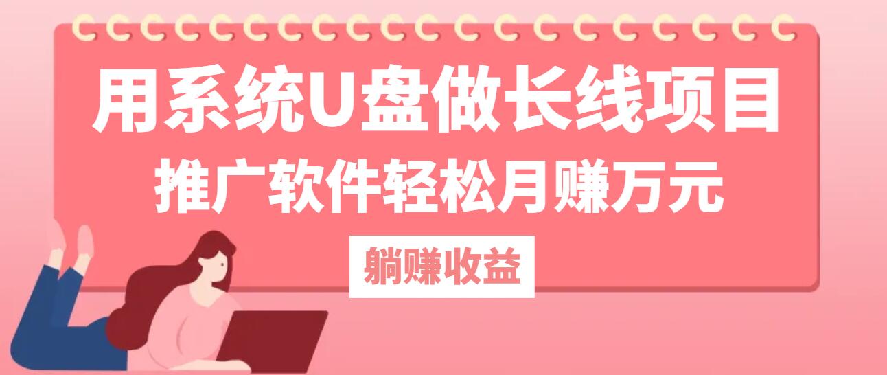 用系统U盘做长线项目，推广软件轻松月赚万元-虫2小屋