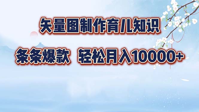 （12902期）矢量图制作育儿知识，条条爆款，月入10000+-虫2小屋