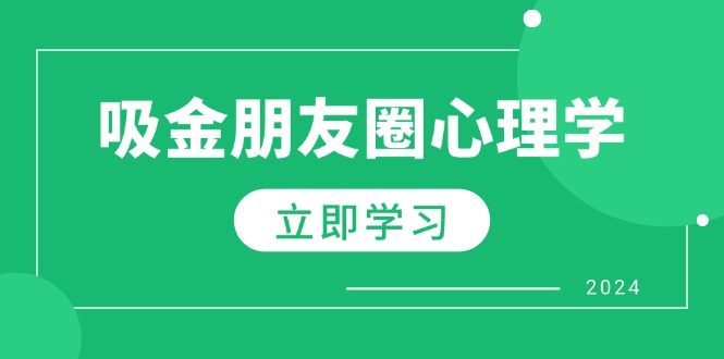 （12899期）朋友圈吸金心理学：揭秘心理学原理，增加业绩，打造个人IP与行业权威-虫2小屋