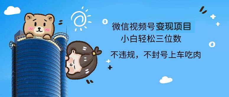 （13115期）2024最新微信视频号变现项目，小白轻松月入四位数-虫2小屋