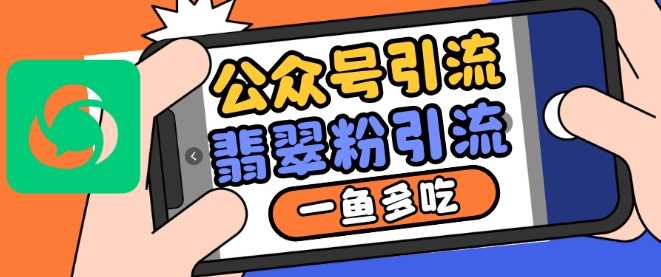 公众号利用推荐流量和搜一搜流量引流翡翠粉，一鱼多吃-虫2小屋