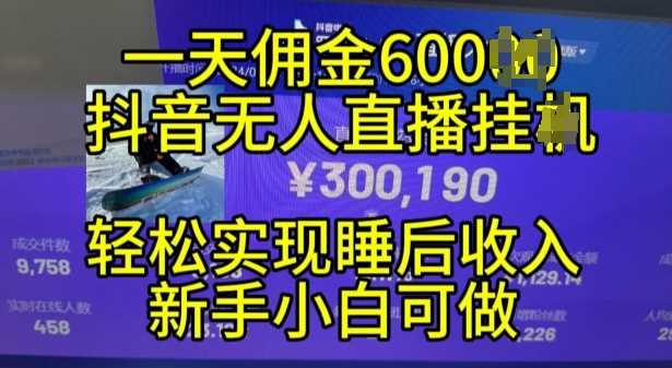 2024年11月抖音无人直播带货挂JI，小白的梦想之路，全天24小时收益不间断实现真正管道收益【揭秘】-虫2小屋