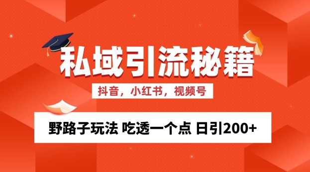 私域流量的精准化获客方法 野路子玩法 吃透一个点 日引200+ 【揭秘】-虫2小屋