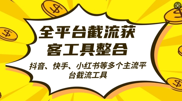 全平台截流获客工县整合全自动引流，日引2000+精准客户【揭秘】-虫2小屋