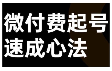 微付费起号速成课，视频号直播+抖音直播，微付费起号速成心法-虫2小屋