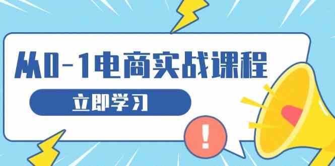 从零做电商实战课程，教你如何获取访客、选品布局，搭建基础运营团队-虫2小屋