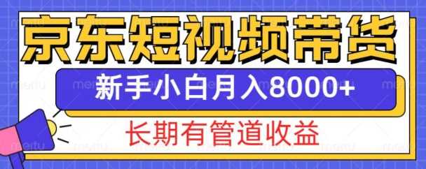 京东短视频带货新玩法，长期管道收益，新手也能月入8000+-虫2小屋