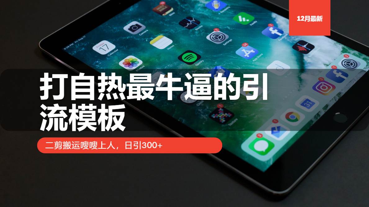 （13654期）打自热最牛逼的引流模板，二剪搬运嗖嗖上人，日引300+-虫2小屋