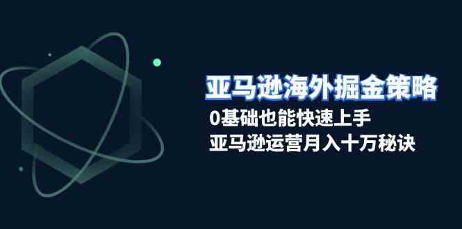 亚马逊海外掘金策略，0基础也能快速上手，亚马逊运营月入十万秘诀-虫2小屋