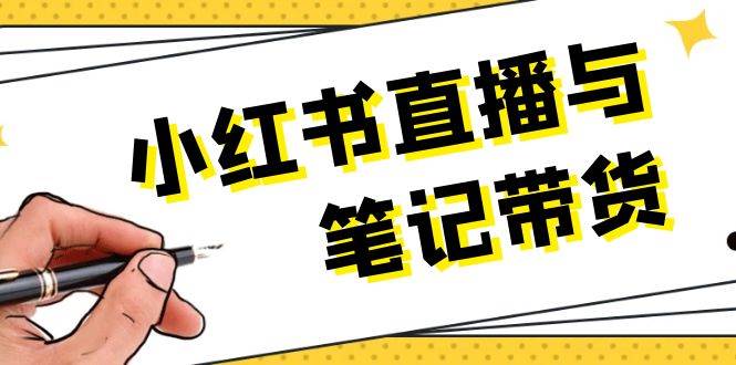小红书直播与笔记带货：选品、上架、笔记写作、视频剪辑及直播话术等-虫2小屋