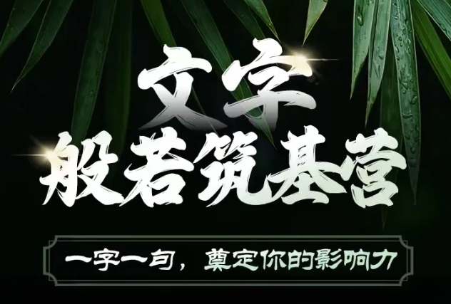 文字般若筑基营，用文字打造自己的影响力，写好文案 写出影响力 写出吸金力-虫2小屋