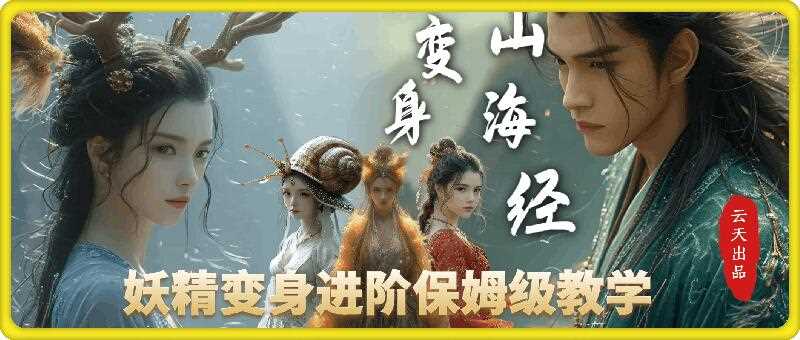 云天AI山海经变身视频教程，妖精变身进阶保姆级教学-虫2小屋
