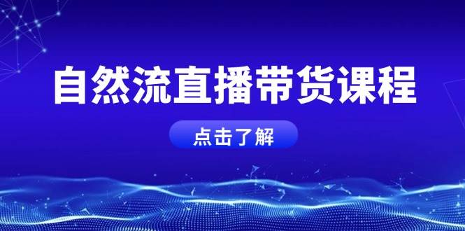 自然流直播带货课程，结合微付费起号，打造运营主播，提升个人能力-虫2小屋