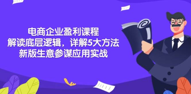 （13815期）电商企业盈利课程：解读底层逻辑，详解5大方法论，新版生意参谋应用实战-虫2小屋