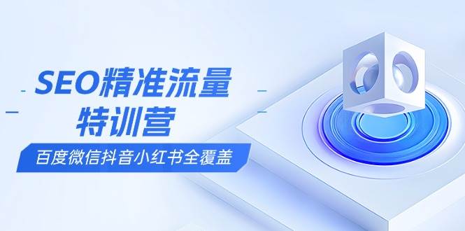 （13851期）SEO精准流量特训营，百度微信抖音小红书全覆盖，带你搞懂搜索优化核心技巧-虫2小屋