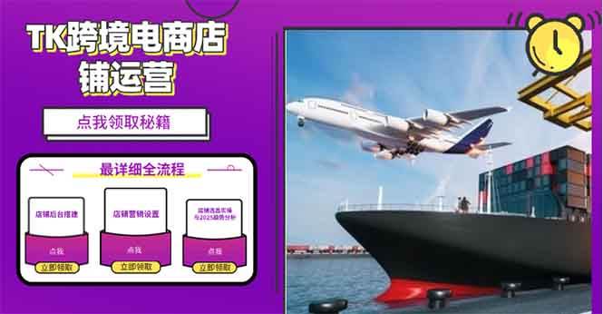 （13951期）2025TK电商选品趋势0到1店铺搭建最全实操讲解，轻松在家把货卖出国-虫2小屋