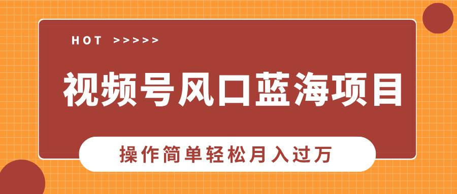 （13945期）视频号风口蓝海项目，中老年人的流量密码，操作简单轻松月入过万-虫2小屋