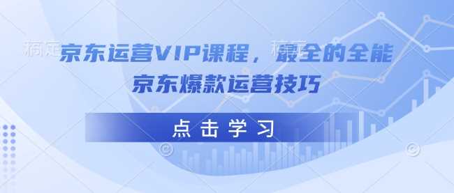 京东运营VIP课程，最全的全能京东爆款运营技巧-虫2小屋