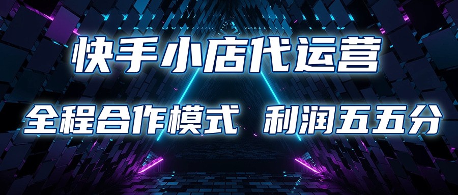 快手小店代运营 限时托管计划 合作模式 利润五五分成-虫2小屋