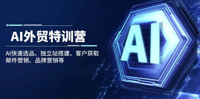 （14217期）AI外贸特训营：AI快速选品、独立站搭建、客户获取、邮件营销、品牌营销等-虫2小屋