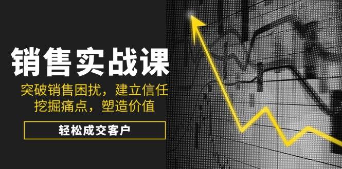 销售实战课，突破销售困扰，建立信任，挖掘痛点，塑造价值，轻松成交客户-虫2小屋