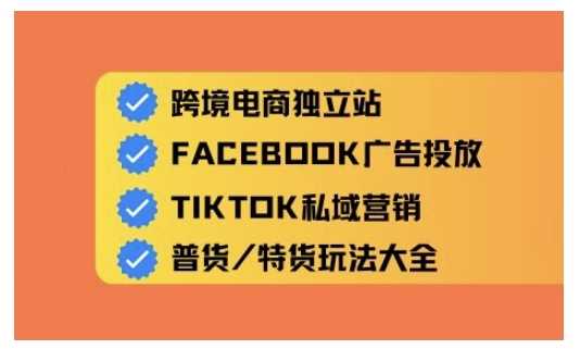 跨境电商独立站及全域流量营销，从0基础快速入门并精通跨境电商运营-虫2小屋