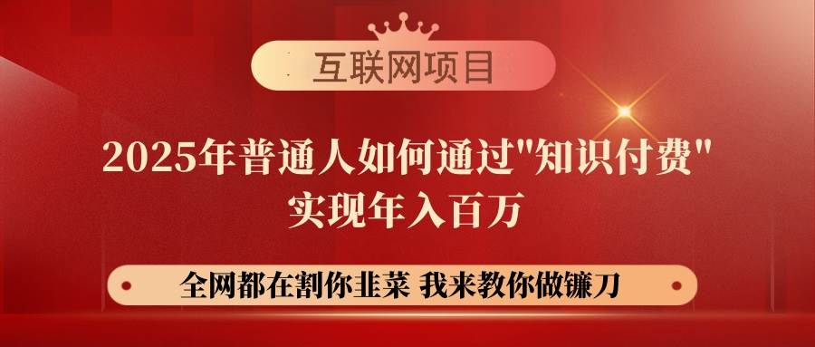 （14466期）【网创项目终点站-镰刀训练营超级IP合伙人】25年普通人如何通过“知识…-虫2小屋