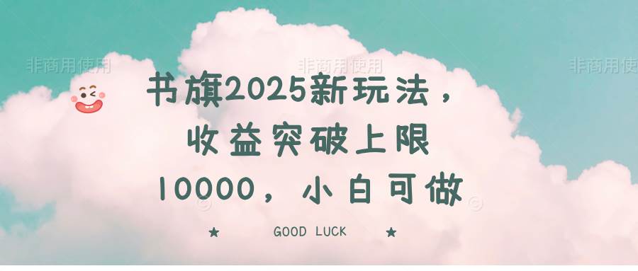 （14519期）书旗2025新玩法，收益突破上限10000，小白可做-虫2小屋