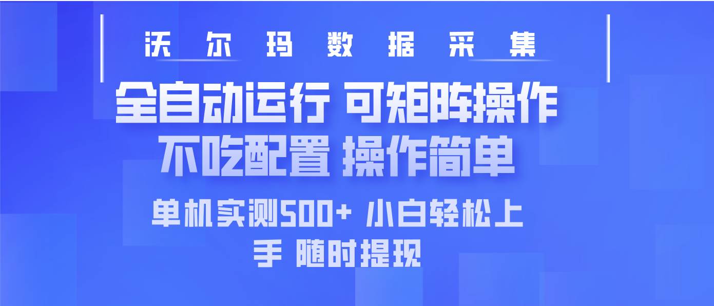 （14560期）最新沃尔玛平台采集 全自动运行 可矩阵单机实测500+ 操作简单-虫2小屋