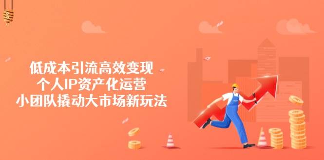 低成本引流高效变现，个人IP资产化运营，小团队撬动大市场新玩法-虫2小屋