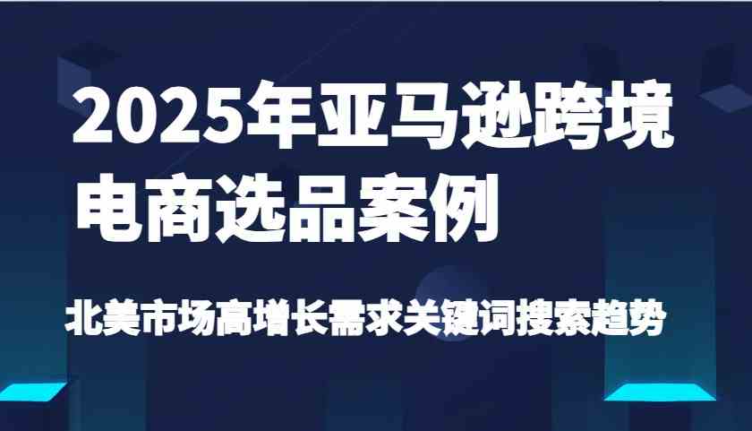 2025年亚马逊跨境电商选品案例-北美市场高增长需求关键词搜索趋势（更新)-虫2小屋