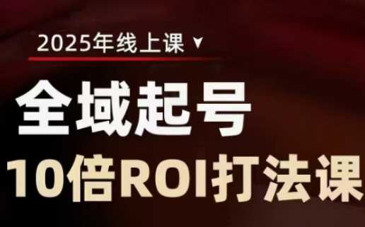 2025全域起号10倍ROI打法课，助你提升直播间的投资回报率-虫2小屋