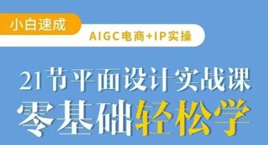AIGC电商必备实操21节平面设计实战课，教你玩转AI-虫2小屋