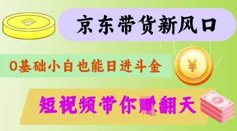 最新京东短视频带货代运营秘籍，轻松躺挣【揭秘】-虫2小屋