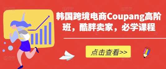 韩国跨境电商Coupang高阶班，酷胖卖家，必学课程-虫2小屋